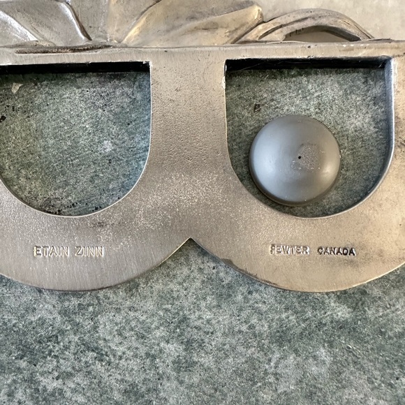 Seagull Pewter and Green Marble Daffodil Design Serving Board Cheese Board Set - Picture 8 of 8